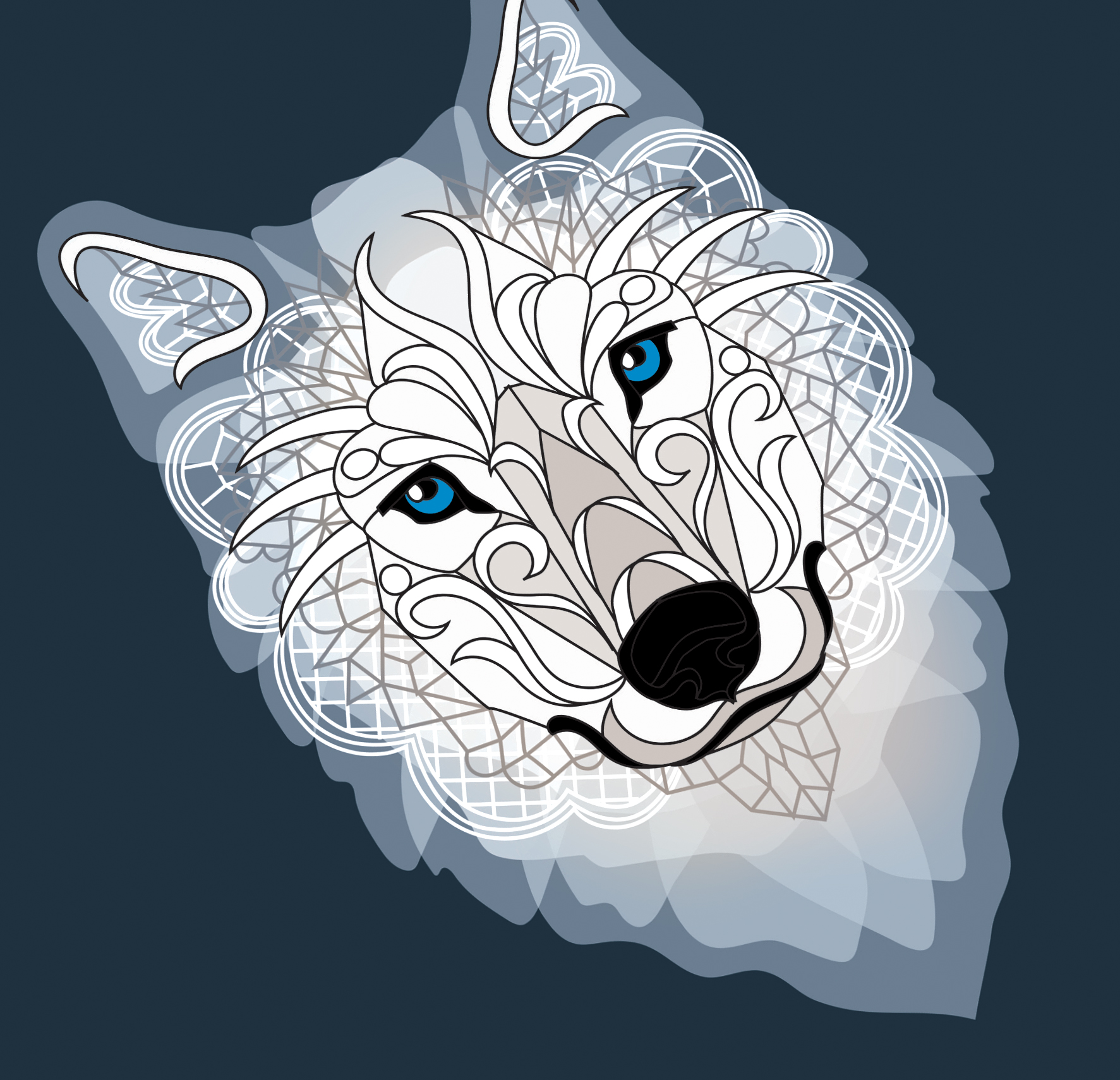 Winter Wolf — digital concept